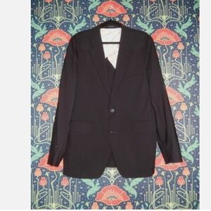 Todd Snyder Sutton Two Button Foundation Black Suit Jacket Lightweight Wool 40R